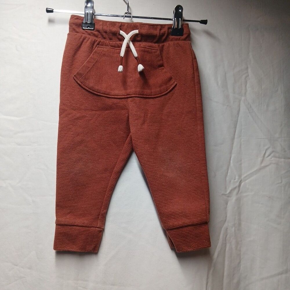 Cat & Jack Sweatpants Size 18 w/ Functional Drawstring Rusty Orange Brown